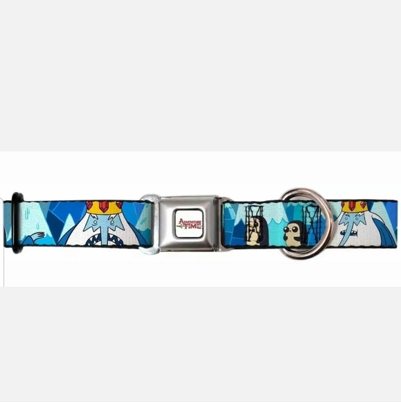 BUCKLE-DOWN Dog Seatbelt Collar ADVENTURE TIME Ice King & Penguins 16-23 inches - Picture 3 of 4